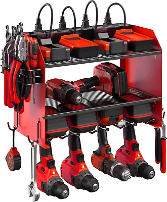 Modular Power Tool Organizer Wall Mount With Charging Station. Garage 4 Drill St • $108.88