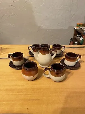 Vintage Mini Stoneware Tea Set • $5