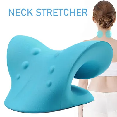 Neck Pillow Traction Cervical Pain Stretcher Relief Shape Cloud Original Device • £6.50