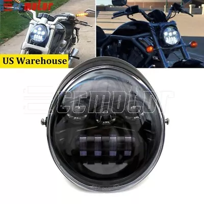 LED Headlight Projector W/ DRL For Harley Vrod V-Rod VRSCF VRSC VRSCR Street Rod • $112.23