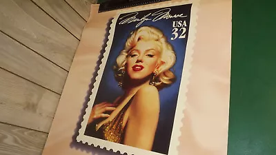 Marilyn Monroe ADVERTISING US Stamp USPS Poster  24  X 36   1995 Vintage • $45