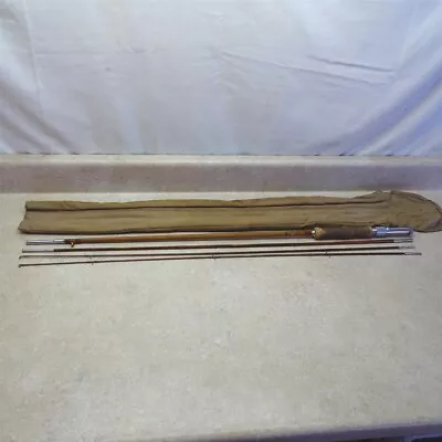 Vintage Montague Bamboo Fly Rod Genuine Tonkin 4 Piece + Case • $50