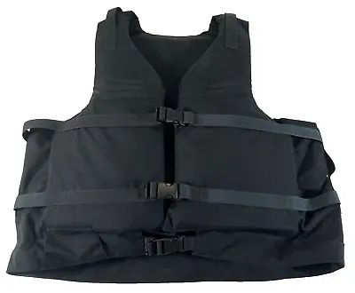 New Mustang Survival MRV151 Universal Military Life Preserver Vest Black USGI • $71.99