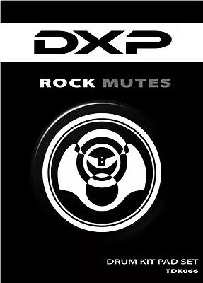 Dxp 7 Piece Rubber Drum Pad Muffler Mute Set For Rock Kit Practice – Tdk066 • $99
