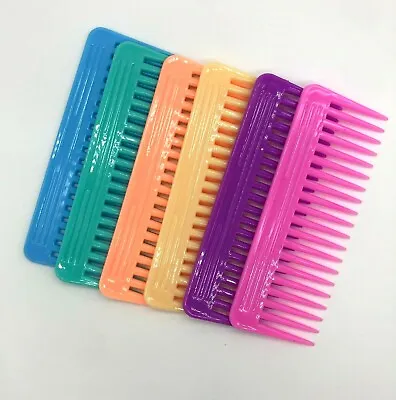 1xLarge Wide Tooth Multicolour Shampoo Combs No Handle Detangler Comb Portable • £1.99