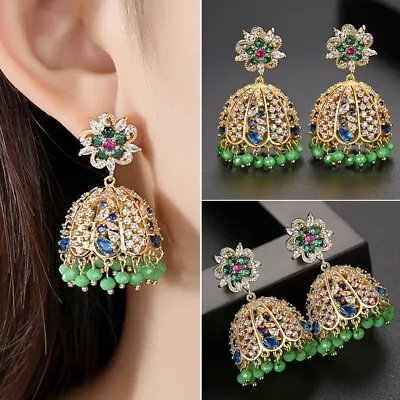 Indian Bollywood Women Jhumka Gypsy Earrings Bridal Drop Tassel Jewelry Party • $25.28