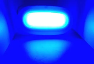 Pactrade Marine Boat RV LED Surface Mount Blue Color Plastic Courtesy Light 12 V • $15.99