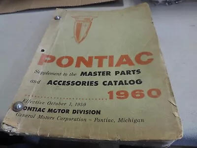$35 • Buy 1960 Pontiac Supplement 2 Master Parts And Accessories Catalog Revision # 10