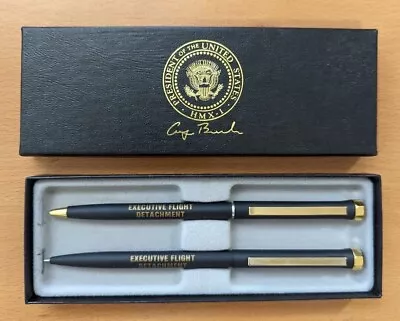 Authentic George Bush Presidential Seal Marine One Pen Set VIP Gift  • $195