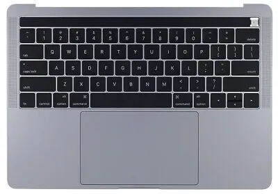 OEM Top Case Palmrest + Keyboard + Touchpad For 13  MacBook Pro A1706 Space Gray • $72.99