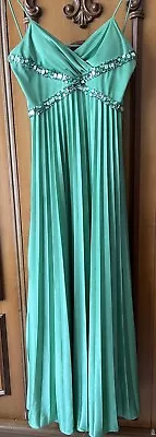 Masquerade  Green Prom Formal Party  Sexy Gown Strappy Back Dress  Size 3/4 • $90