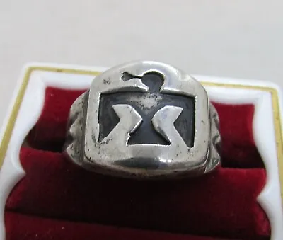 Vintage   Southwest   N.  A .  Thunderbird   Ring    Sterling    Size 7 • $75