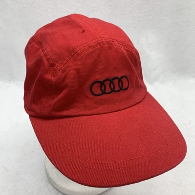 $11.96 • Buy Audi Hat Baseball Cap Red Drawstring Adjustable Fitted 2008 Verve Cup Regetta