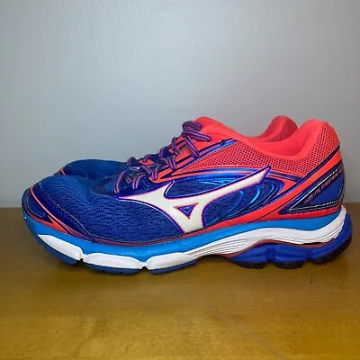 Mizuno Shoes Wave Inspire 13 Blue Pink Running Women's Size 10  - 410877-4V13 • $29.99