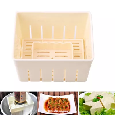 DIY Tofu Maker Press Mold Homemade Tofu Cheese Cloth Cuisine Making Machine • £7.55