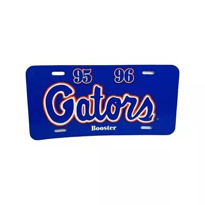 Vintage Florida Gators Booster College 90s License Plate Cover Plastic Football • $12.48