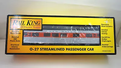 MTH RailKing NEW HAVEN 435 O Scale Streamlined Vista Dome Car - 30-6144 (Car #1) • $99.95