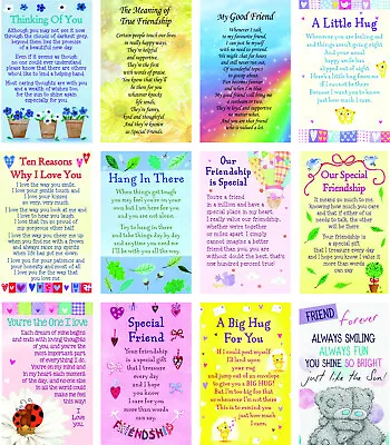 £1.95 • Buy Keepsake Wallet Card Purse Friendship Sentimental Verse Pvc Plastic Cards