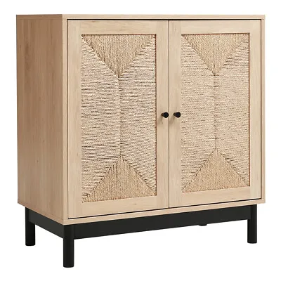 £95.95 • Buy Modern Floor Standing Storage Cabinet Cupboard Sideboard With 2 Doors 2 Shelves