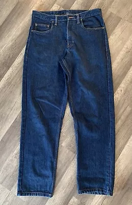 Berne Mens Jeans Sz 33X30 Dark Blue In EUC • $14.99