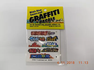 Blair Line Laser Cut Graffiti Decals N Scale #1244 Set # 1 New!!!🎨🖼️ • $4.99