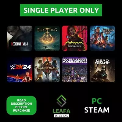 PC STEAM Games | Choose Your Game | Offline Only (Read Description) • $9.99