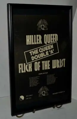Queen 1974 Killer Queen  W /  Tour Dates Framed Promotional Concert Poster / Ad • $59.99