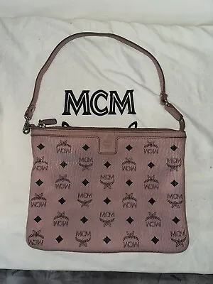 MCM Pink Pouch Clutch • $87.24