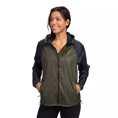 VORTEX Women's Storm Silencer Rain Breaker Forest Night Jacket (122-24-FNI) • $60.31