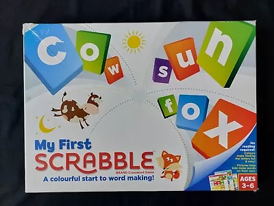 My First Scrabble Game By Mattel - Age 3 - 6 Years ~ Excellent Condition • £8