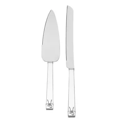 Wedgwood Vera Wang Love Knots Silver Giftware Cake & Trowel Set • $135