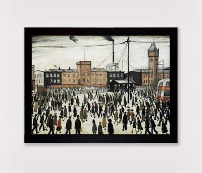 £19.99 • Buy Lowry’s Going To Work A3 Framed Print Art Picture 34x45cm
