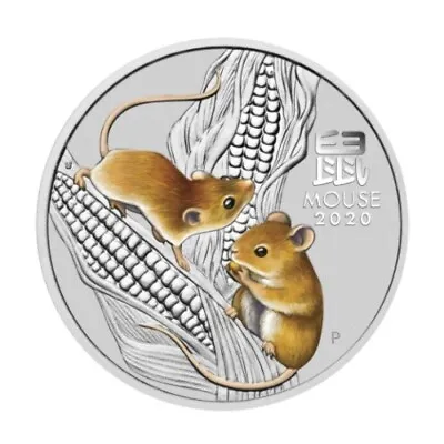 Perth Mint Australia Series III  Colored Mouse Rat 2020 1 Oz .9999 Silver Coin • $150