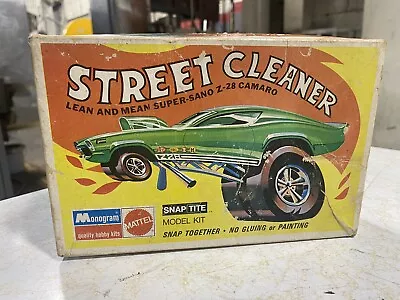 Vtg 1970 Street Cleaner Model Kit 6898 BOX ONLY Monogram Snap Tite Tom Daniel • $19.99