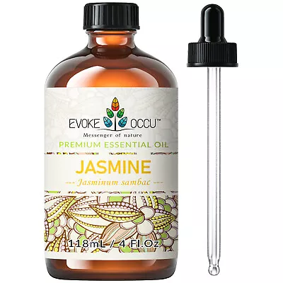 118ml Jasmine Essential Oil Pure Natural Diffuser Aromatherapy Skin Hair Massage • £12.99