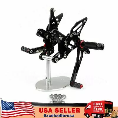 Rearset Rear Set Foot Pegs Fit For Kawasaki ZX6R ZX 6R 2007-2008 Black US Stock • $139.89