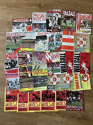 Walsall Fc - Job Lot Of 29 Football Programmes • £0.99