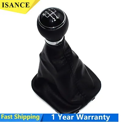 Manual 5 Speed Shift Gear Knob Gaitor Boot For VW Golf Rabbit Jetta MK5 MK6 • $13.87