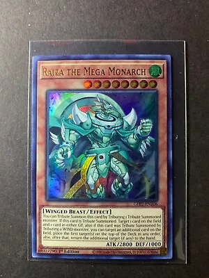 Yugioh - Raiza The Mega Monarch (Ultra Rare) (1st Edition) - GFP2-EN106 (P) • $1.25