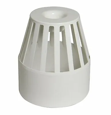 £7.09 • Buy Floplast 110mm Vent Terminal Soil Pipe Stack Bird Cage  -  White SP302