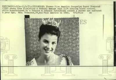 1962 Press Photo Former Miss America Jacquelyn Mayer Townsend - Mjp43008 • $19.99