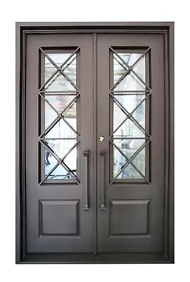 Rockport Pre Hung Steel Front Entry Door Reflective Glass 72 X 108  Right Active • $5395