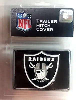 Las Vegas Raiders Nfl Trailer Hitch Tow Receiver Embossed Cover For Truck / Car • $24.99