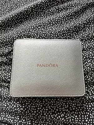 Pandora SIlver Coloured Leather Look Travel Jewellery Case • £24.99