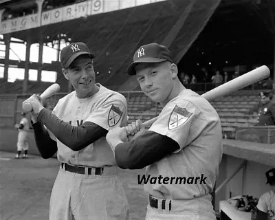 MLB 1951 New York Yankees Joe DiMaggio And Mickey Mantle  8 X 10 Photo Picture • $5.99