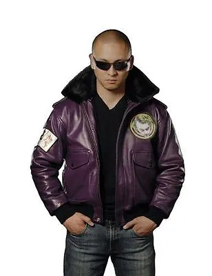 UD Replicas Joker Goon Themed Leather Bomber Jacket Size: Medium • $550