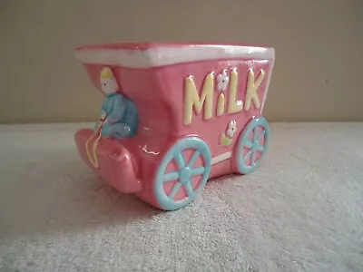 Vintage My - Neil Pink Multi Color Milk Wagon Planter   BEAUTIFUL COLLECTIBLE   • $29.99