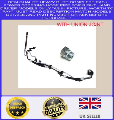 £35.99 • Buy Ford Focus Mk2 & C-max New Power Steering Pipes Hose & Nut 1743278 (2004-2011)