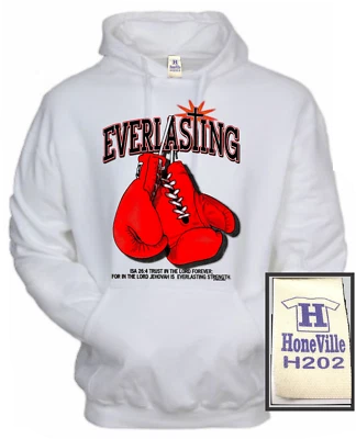 $34.97 • Buy Everlasting Boxing Gloves Christian HoneVille™ Hoodie Sweatshirt