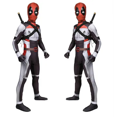 £49.14 • Buy Deadpool Tights Bodysuit Cos Clothes Headgear Halloween Anime Suit Child Present